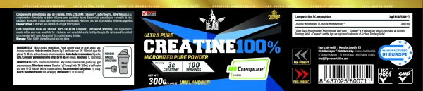 Creapure 100% - Creatina monohidrato 500g neutra - Imagen 2