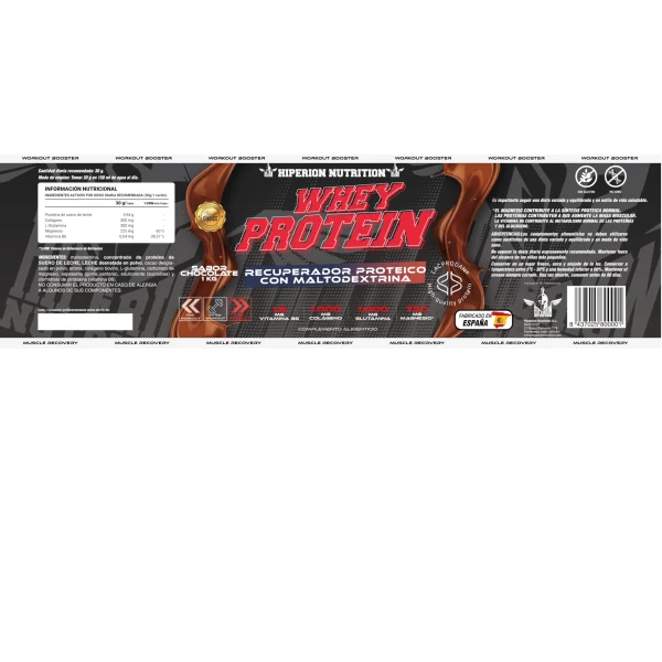 HIPERION™ WHEY PROTEIN RECUPERADOR PROTÉICO + MALTODEXTRINA 1kg - Imagen 3