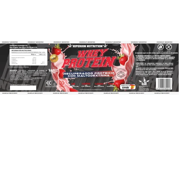 HIPERION™ WHEY PROTEIN RECUPERADOR PROTÉICO + MALTODEXTRINA 1kg - Imagen 2
