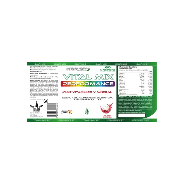 Multivitaminico - VITAL MIX PERFORMANCE 60days - Imagen 2