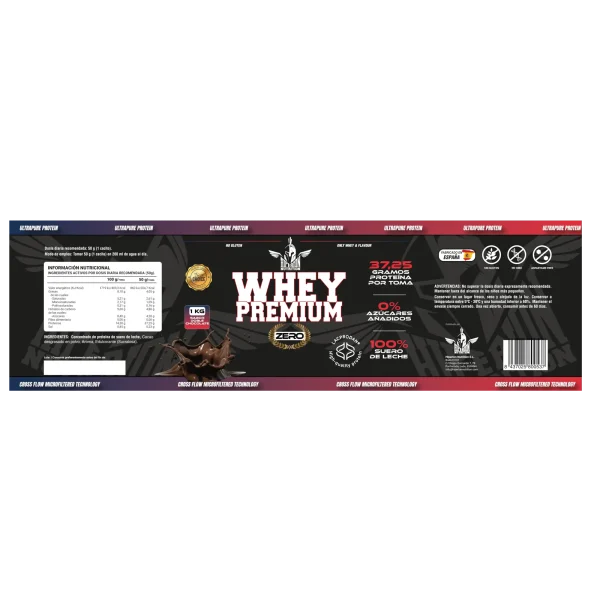 HIPERION™ WHEY  PREMIUM ZERO 1kg - Imagen 4