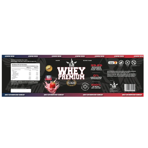 HIPERION™ WHEY  PREMIUM ZERO 1kg - Imagen 2