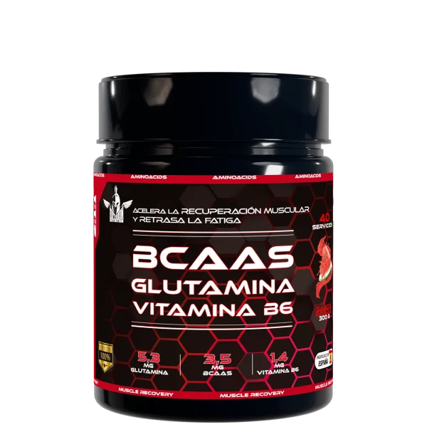 BCAAs 2:1:1 + GLUTAMINA + B6 300g sandia